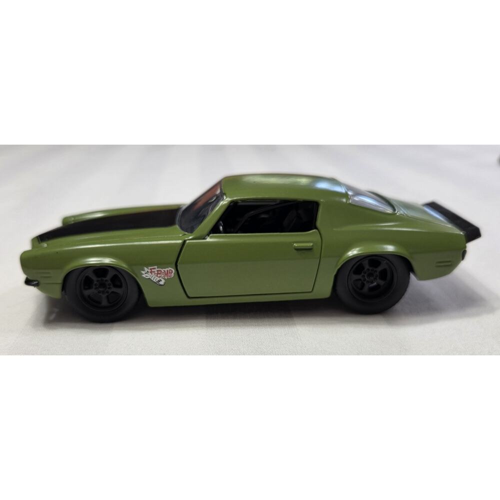 DOM'S 1973 CHEVROLET CAMARO F-BOMB GREEN FAST & FURIOUS 1/32 DIECAST JADA 99521 - Picture 5 of 10